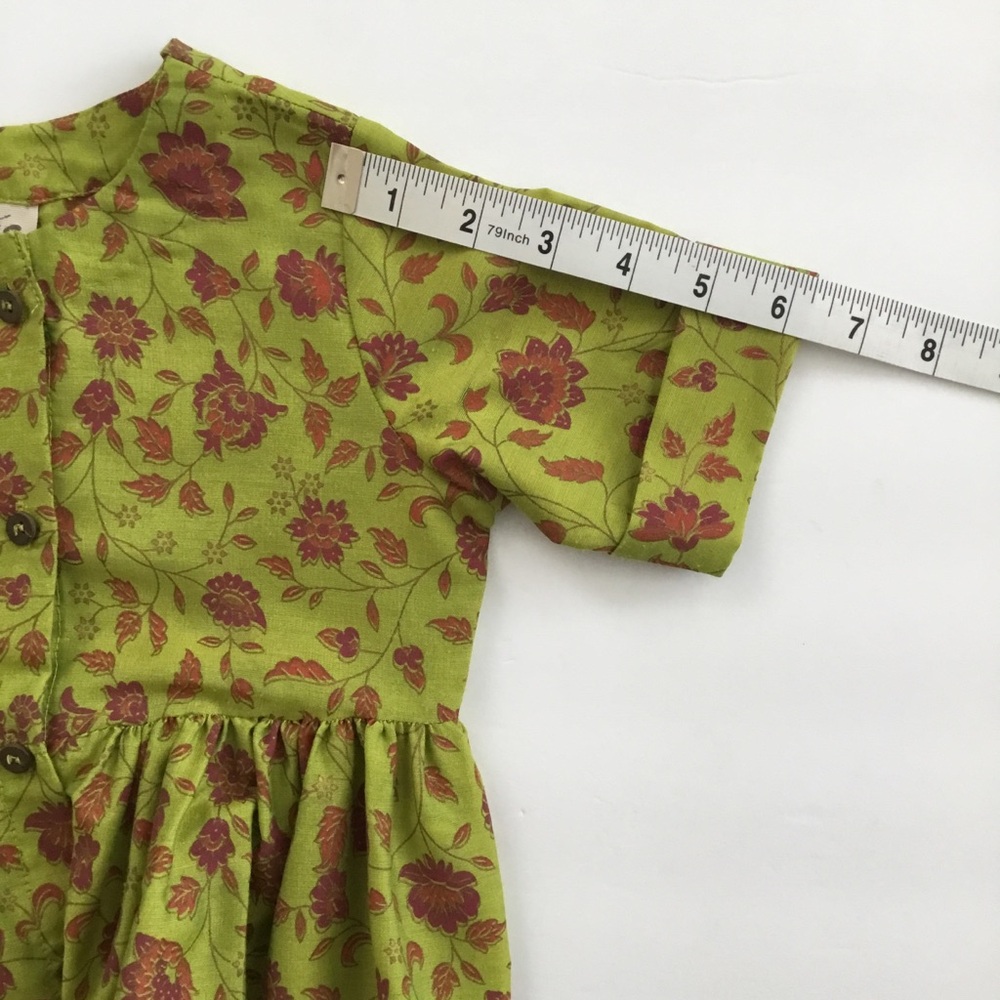 Utsa Kids Dress Floral Print Size 3-4 - Picture 7 of 8
